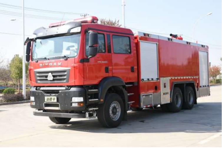 國六后雙橋泡沫消防車17噸